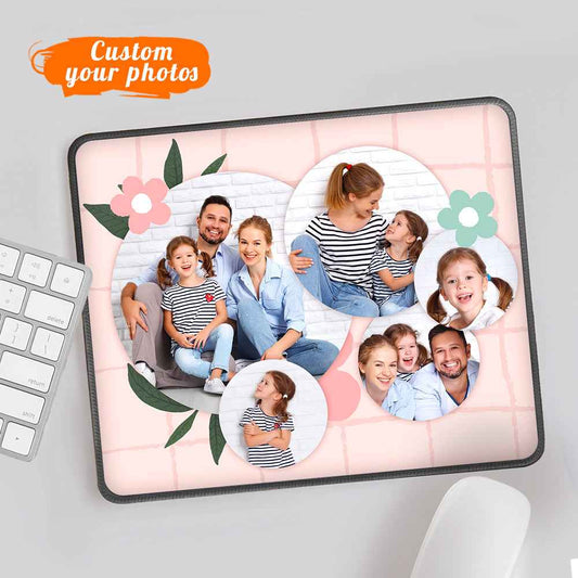Custom Photo Mouse Pads Personalized Gaming Mat for Family
