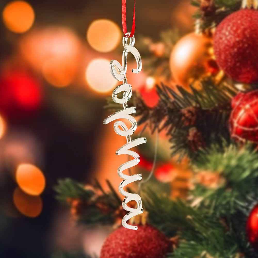 Personalized Name Christmas Tree Ornament Christmas Stocking Gift Tag Decoration Gift