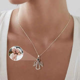 Personalized Photo Projection Necklace Angel Necklace Christmas Gifts
