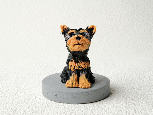 Personalised pet bobblehead made from your photo — stationary head handcrafted in premium polymer clay, bespoke dog or cat keepsake perfect for pet lovers in the UK and Australia