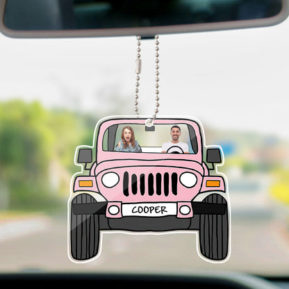 Personalised Off-Road Car Photo Hanging Ornament - Single Sided Acrylic Keepsake