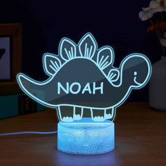 Personalized Name Dinosaur Acrylic Night Light