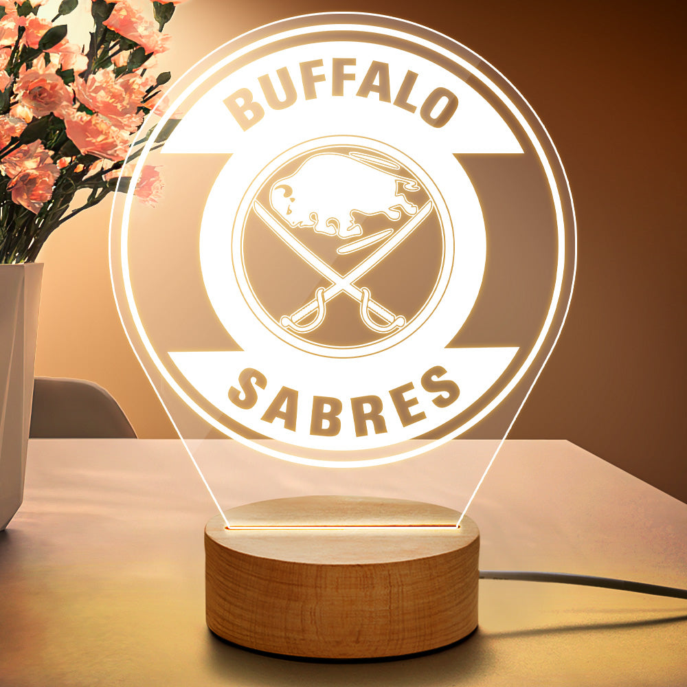 Personalised Acrylic Night Light with 7 Colour Changing LED & Custom Logo