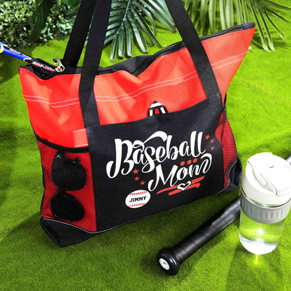 Personalised Baseball & Softball Mum Tote Bag - Unique Gift for Sports Lovers