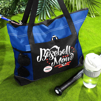 Personalised Baseball & Softball Mum Tote Bag - Unique Gift for Sports Lovers