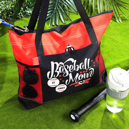 Personalised Baseball & Softball Mum Tote Bag - Unique Gift for Sports Lovers