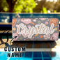 Detail of durable polyester material on personalised pickleball pouch — lightweight, long-lasting sports accessory