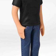 Casual Male in Jeans Custom Bobblehead With Engraved Text