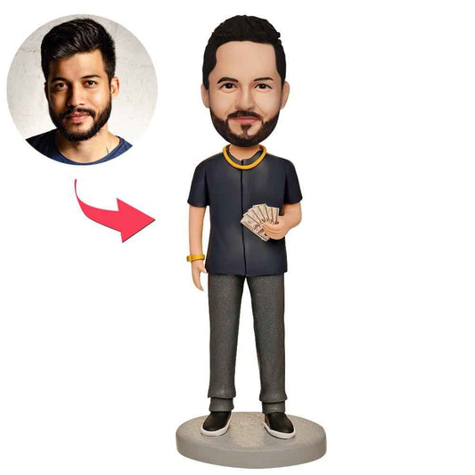 Rich Boss Custom Bobbleheads With Engraved Text