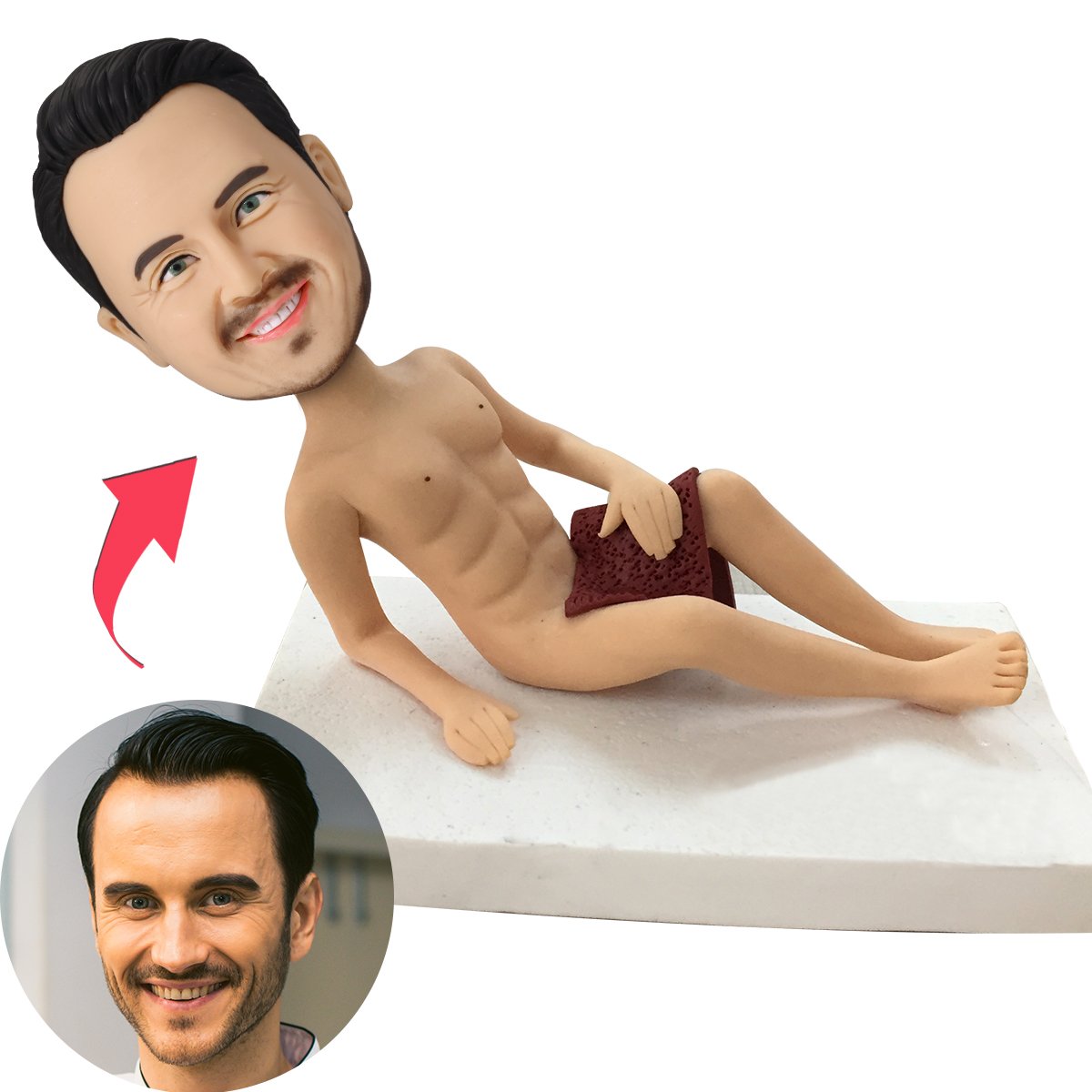 Custom Bobblehead with Engraved Text - Personalised Figurine Gift