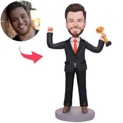 Champion! Custom Bobbleheads With Engraved Text
