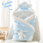 Personalised embroidered baby blanket 80×80 cm — soft polyester swaddle with custom name, keepsake gift for newborns in Australia and the UK