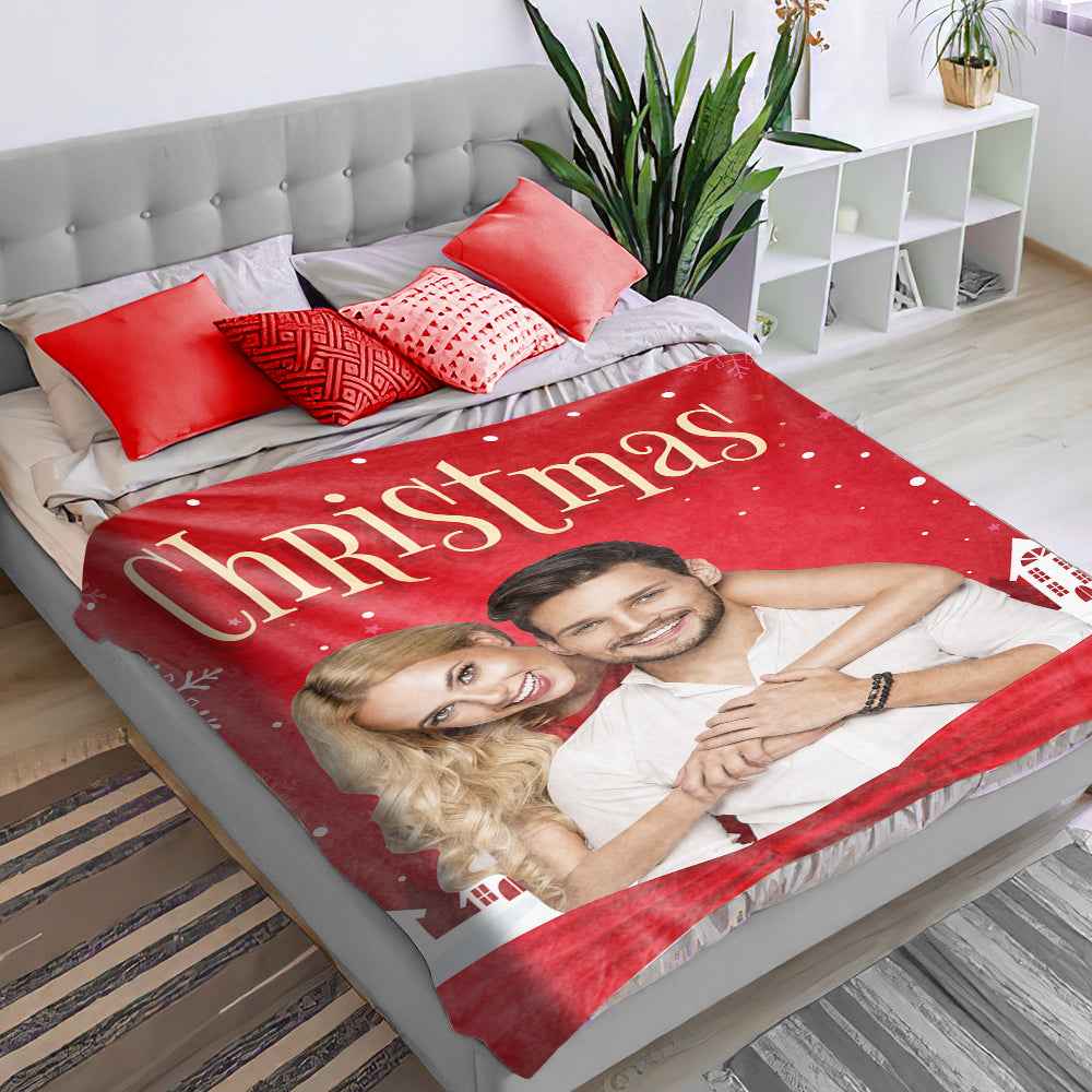 Christmas Blanket Custom Photo Blanket Personalized Christmas Gift