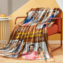 Custom Photo Blanket Photo Collage Blanket Best Friend Ever Blanket Gifts for Firendes