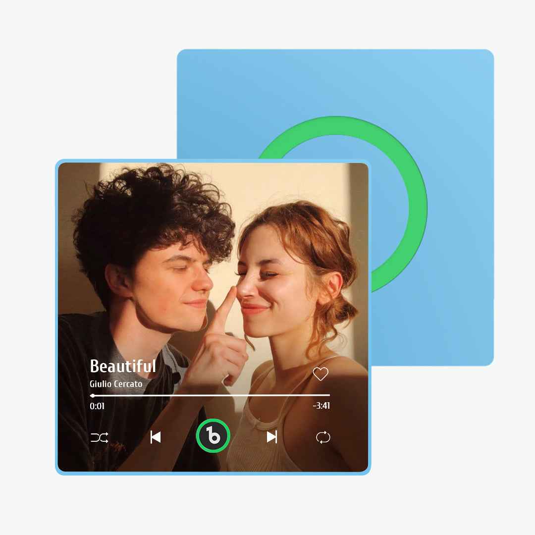 FridgeBeats Framed Custom Music Fridge Magnet New 4.0 Upgrade Colorful Frame Album Fridge Magnet Music Wall Photo Sticker