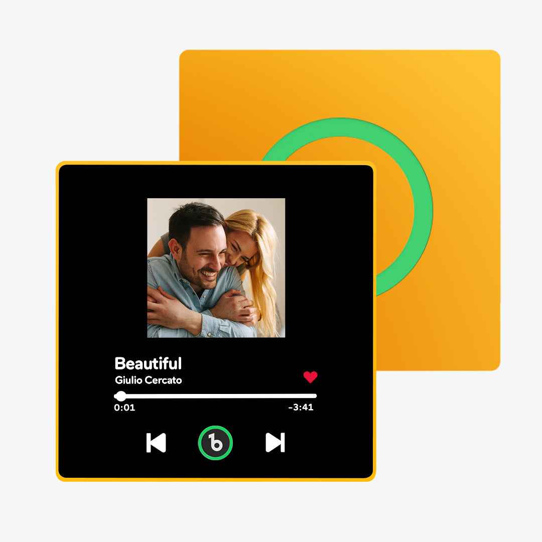 FridgeBeats Framed Custom Music Fridge Magnet New 4.0 Upgrade Colorful Frame Album Fridge Magnet That Can Be Played Song Anniversary Gift