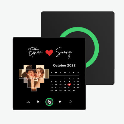 Personalised Framed Music Fridge Magnet - Plays Custom Songs Without Phone | Unique Gift