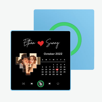 Personalised Framed Music Fridge Magnet - Plays Custom Songs Without Phone | Unique Gift