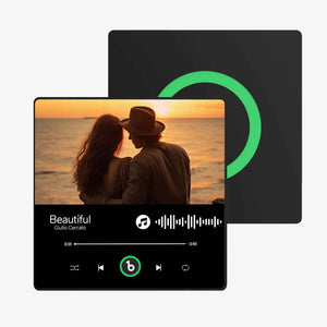 FridgeBeats Framed Custom Music Fridge Magnet Album Fridge Magnet Anniversary Gifts with Colorful Frame