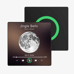 FridgeBeats Framed Custom Music Fridge Magnet New 4.0 Upgrade with Moon Phrase Album Fridge Magnet Music Wall Photo Sticker Music Movement