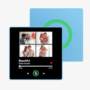 FridgeBeats Framed Custom Music Fridge Magnet 4 Photos with Frame New 4.0 Upgrade Colorful Album Fridge Magnet Gifts for Girlfriend