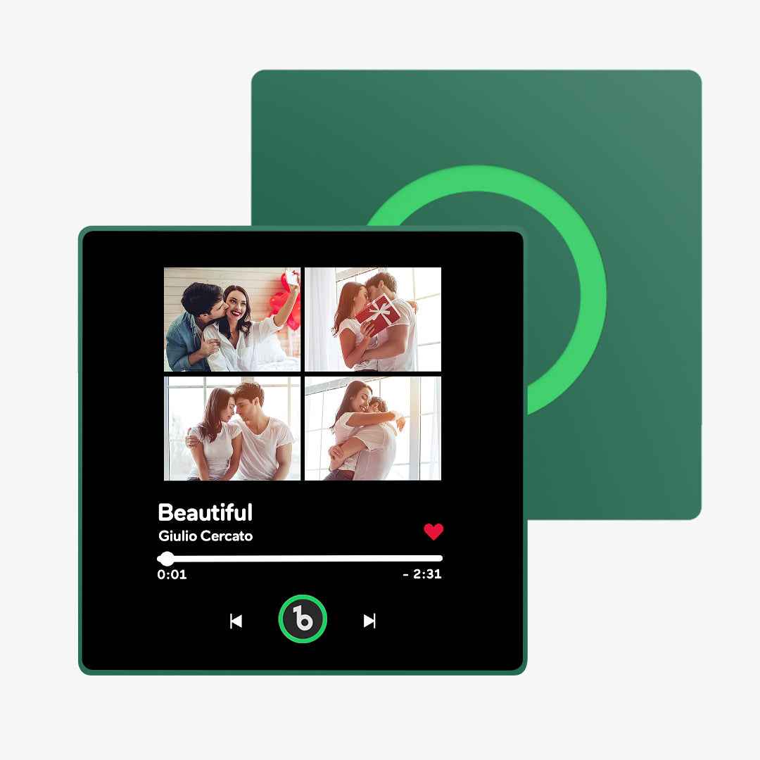 FridgeBeats Framed Custom Music Fridge Magnet 4 Photos with Frame New 4.0 Upgrade Colorful Album Fridge Magnet Gifts for Girlfriend