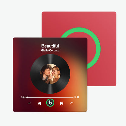 Customisable Frameless Music Fridge Magnet - Personalised Audio Album Gift 4.0 Upgrade