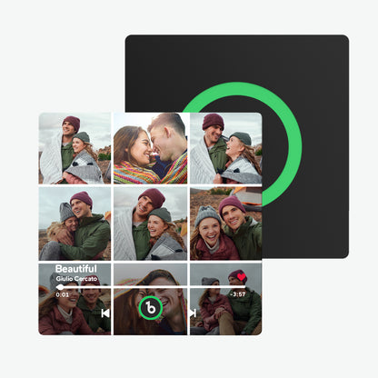 Frameless Custom Music Fridge Magnet with Photo - Personalised Singing Gift for Couples