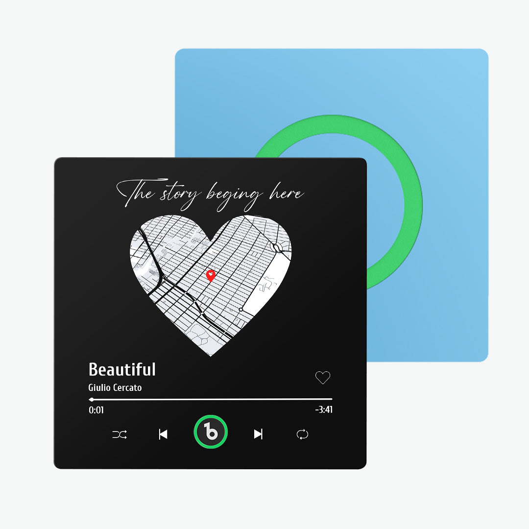 Frameless Custom Music Fridge Magnet 4.0 | Personalised Photo & Music Gift