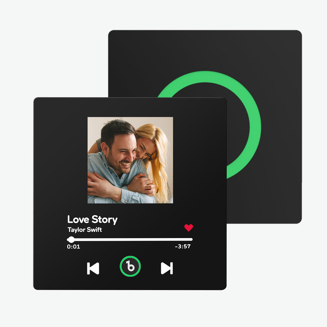 Frameless Custom Music Fridge Magnet 4.0 | Personalised Photo & Music Gift