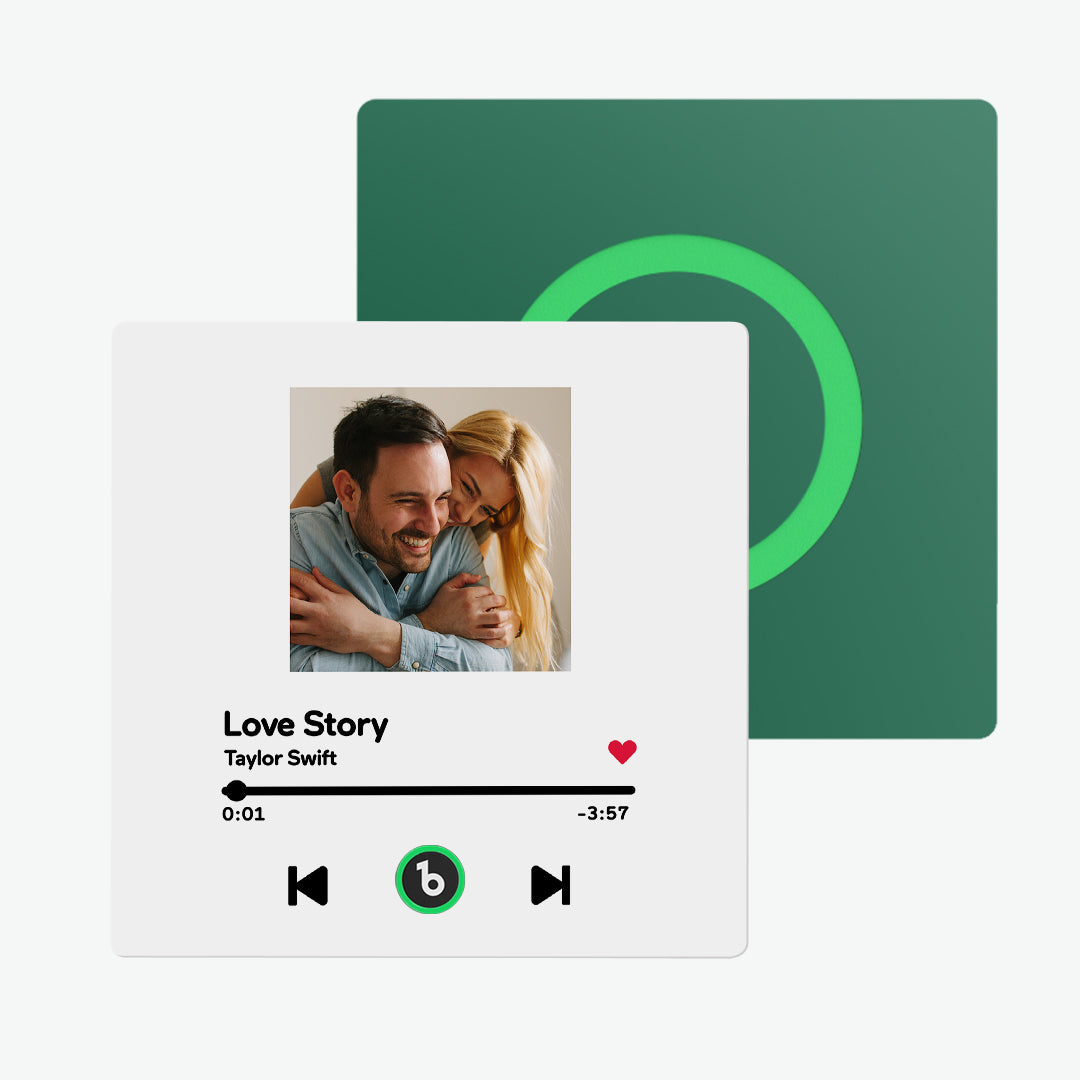 Frameless Custom Music Fridge Magnet 4.0 | Personalised Photo & Music Gift