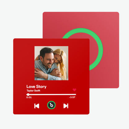 Frameless Custom Music Fridge Magnet 4.0 | Personalised Photo & Music Gift