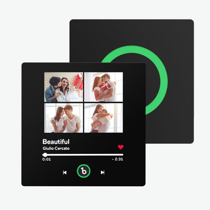 Frameless Custom Music Fridge Magnet 4.0 | Personalised Photo & Music Gift