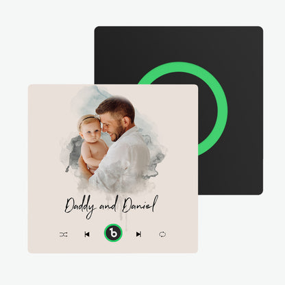 Frameless Custom Music Fridge Magnet 4.0 | Personalised Photo & Music Gift