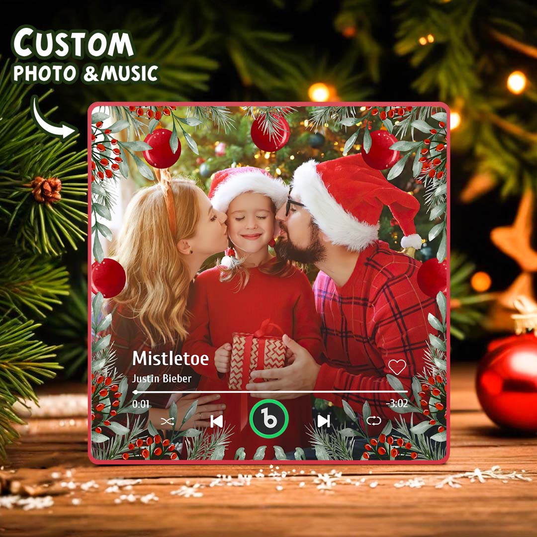 Waterproof acrylic-framed personalised photo magnet — durable low-power design ideal for long-term fridge display