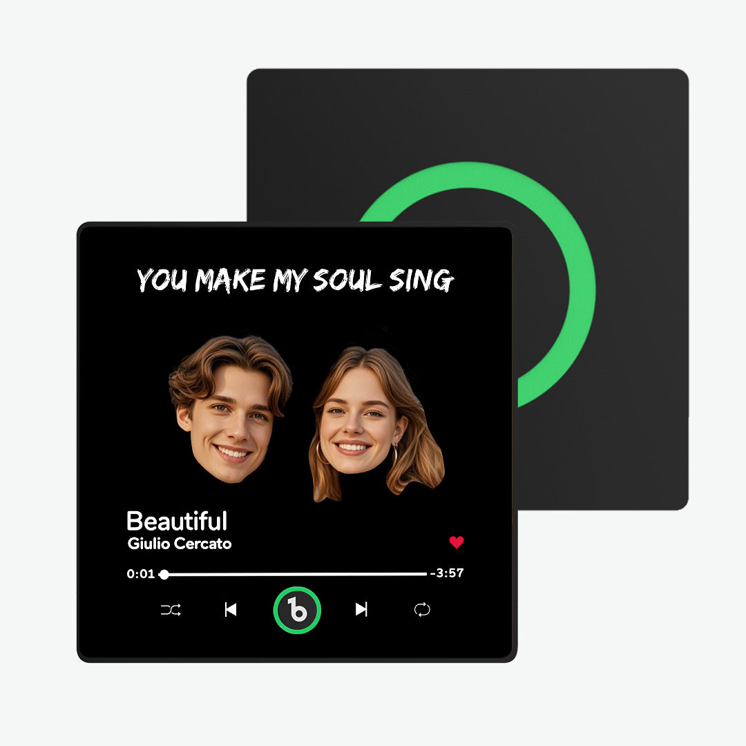 Personalised FridgeBeats Music Magnet - Custom Photo & Sound Gift for Couples