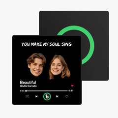 Personalised FridgeBeats Music Magnet - Custom Photo & Sound Gift for Couples
