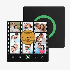 FridgeBeats Framed New 4.0 Upgrade Custom Music Fridge Magnet Film Photo Collage Style Fridge Magnet Gift for Lover