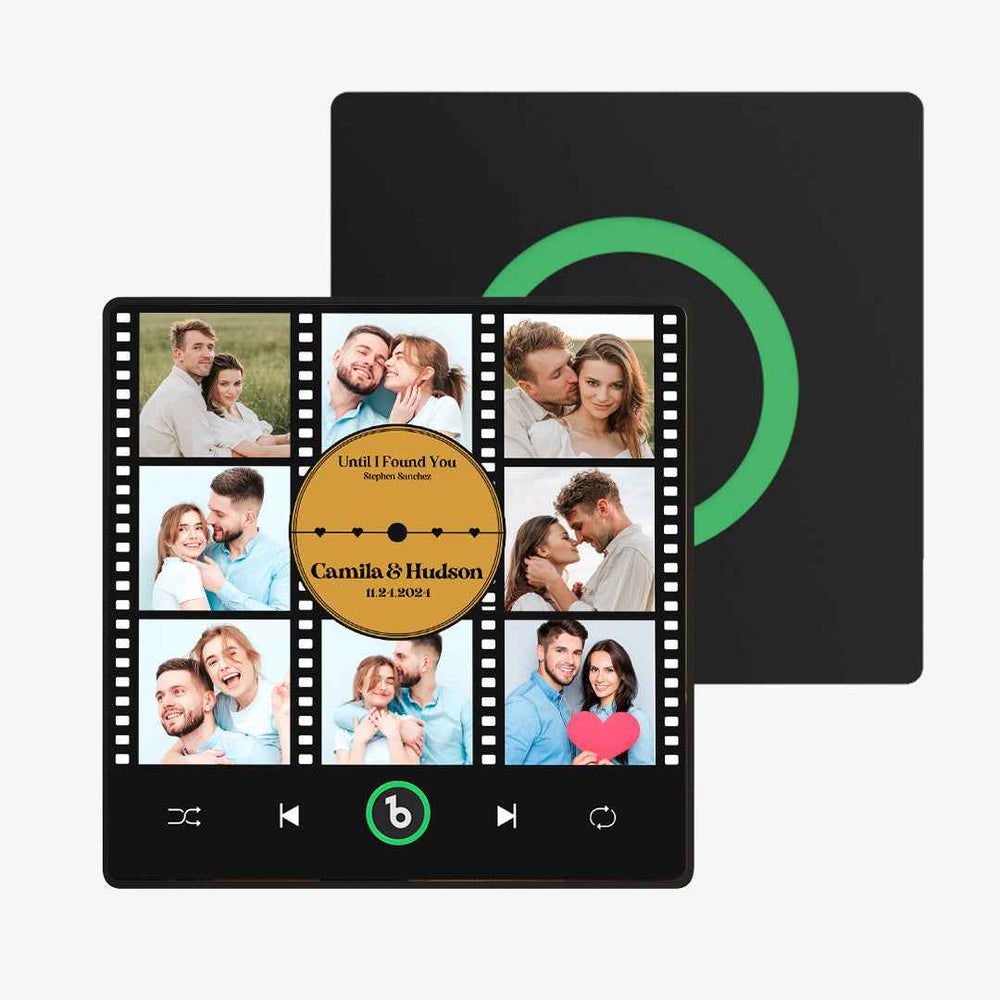 FridgeBeats Framed New 4.0 Upgrade Custom Music Fridge Magnet Film Photo Collage Style Fridge Magnet Gift for Lover