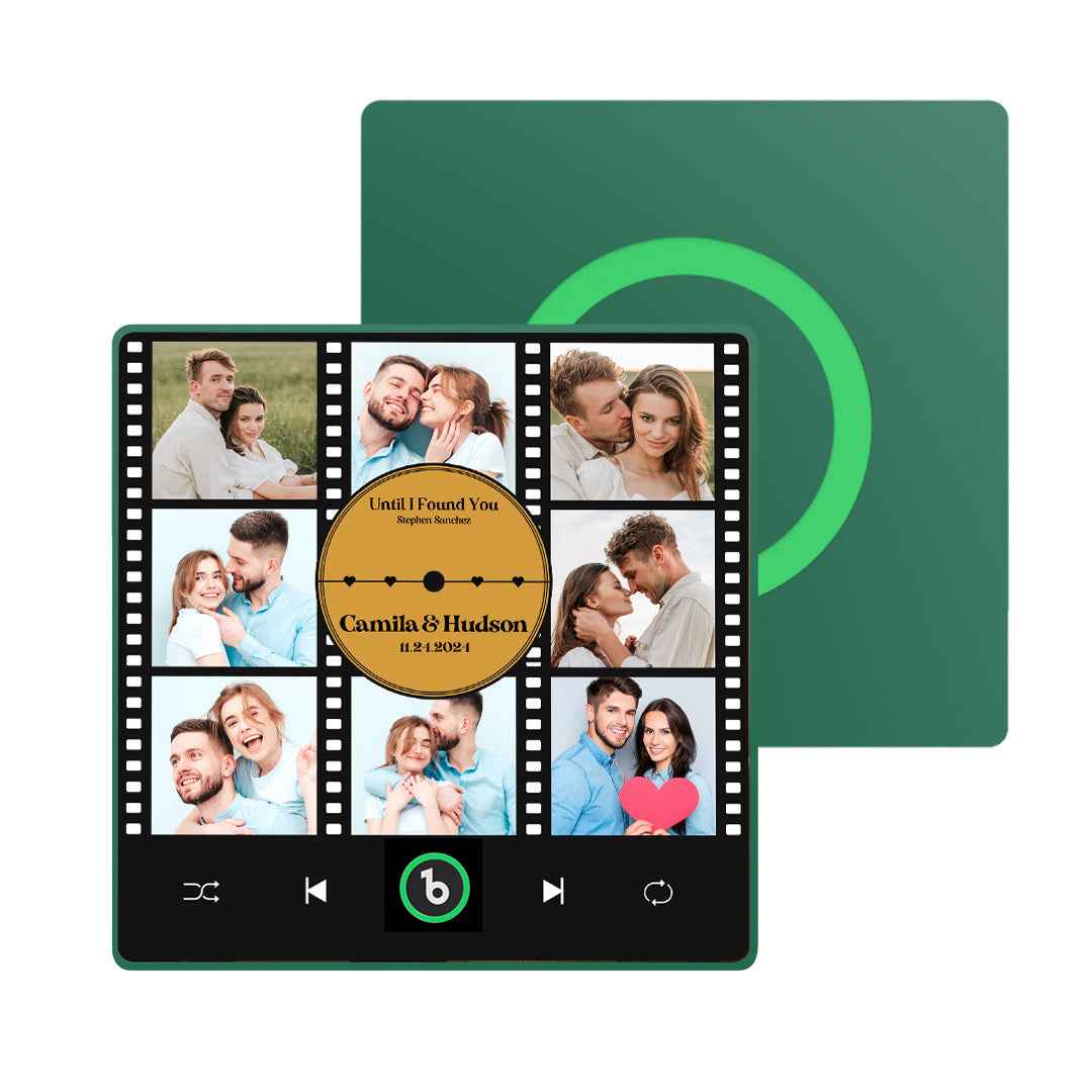 FridgeBeats Framed New 4.0 Upgrade Custom Music Fridge Magnet Film Photo Collage Style Fridge Magnet Gift for Lover