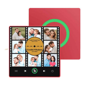 FridgeBeats Framed New 4.0 Upgrade Custom Music Fridge Magnet Film Photo Collage Style Fridge Magnet Gift for Lover