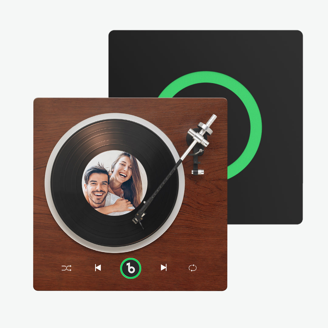 FridgeBeats 4.0 Frameless Custom Music Fridge Magnet - Personalised Vinyl Player Style Gift