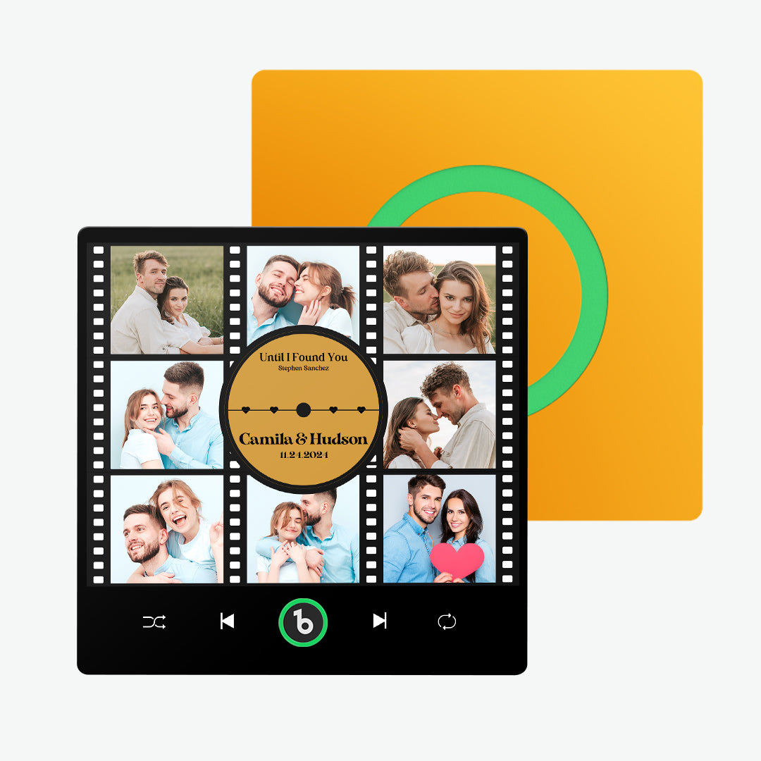 FridgeBeats 4.0 Frameless Custom Music Fridge Magnet - Personalised Photo & Sound Gift