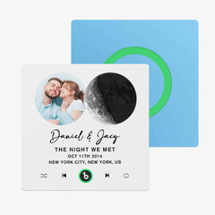 FridgeBeats Frameless New 4.0 Upgrade Custom Music Fridge Magnet Moon Phase Style Fridge Magnet Gift for Lover