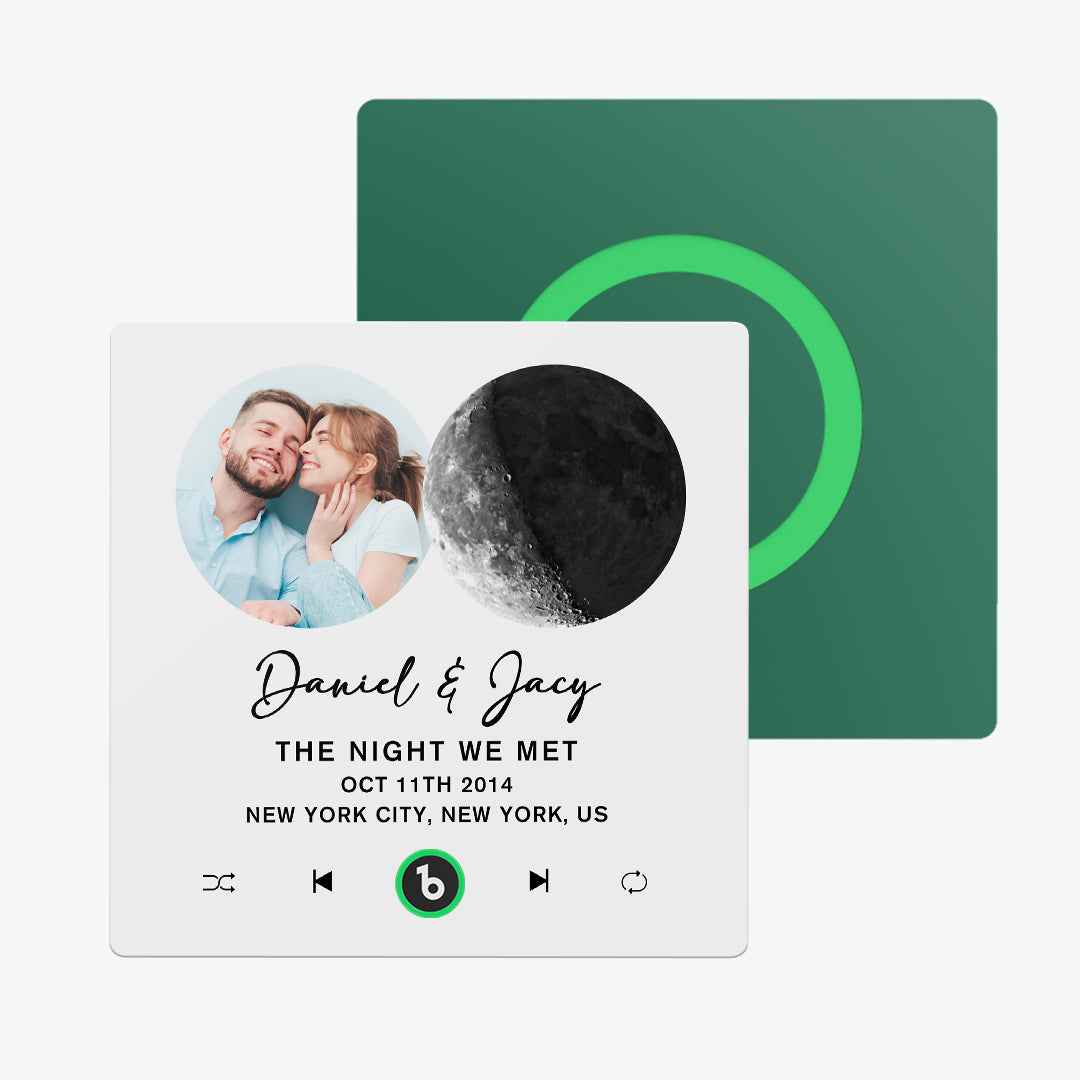 FridgeBeats Frameless New 4.0 Upgrade Custom Music Fridge Magnet Moon Phase Style Fridge Magnet Gift for Lover