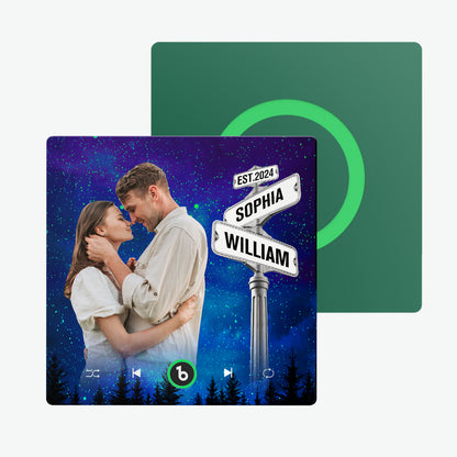 Personalised Frameless Music Fridge Magnet - Custom Song Gift for Loved Ones