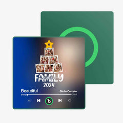 FridgeBeats Framed Custom Music Fridge Magnet Personalized Christmas Tree Photo Fridge Magnet Music That Can Be Played Christmas Gift