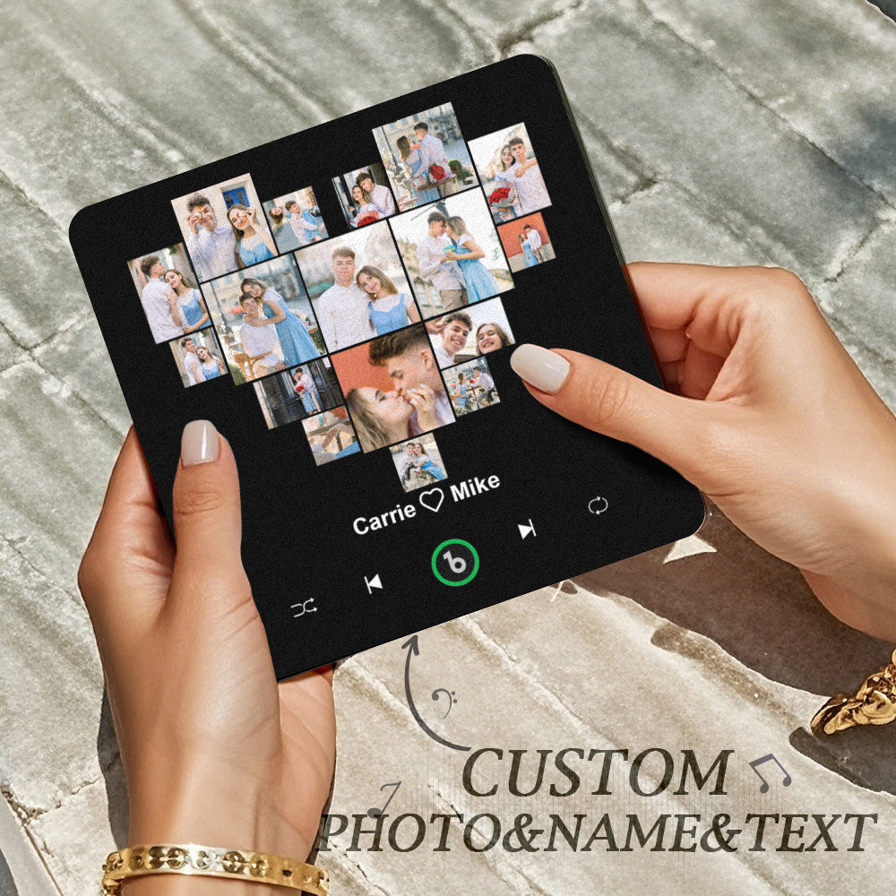 FridgeBeats 4.0 Frameless Custom Photo & Music Fridge Magnet - Personalised Valentine's Gift