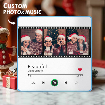 Personalised Framed Music Fridge Magnet - Plays Custom Songs Without Phone | Unique Gift