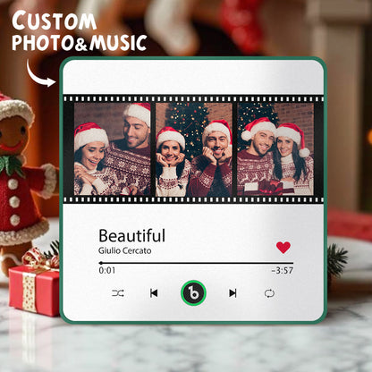 Personalised Framed Music Fridge Magnet - Plays Custom Songs Without Phone | Unique Gift